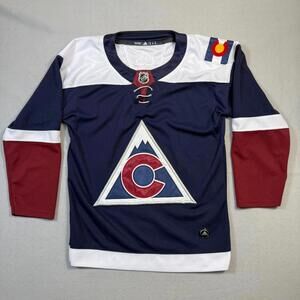 Colorado Avalanche Adidas NHL Jersey Size 48 Large Blue Red Hockey